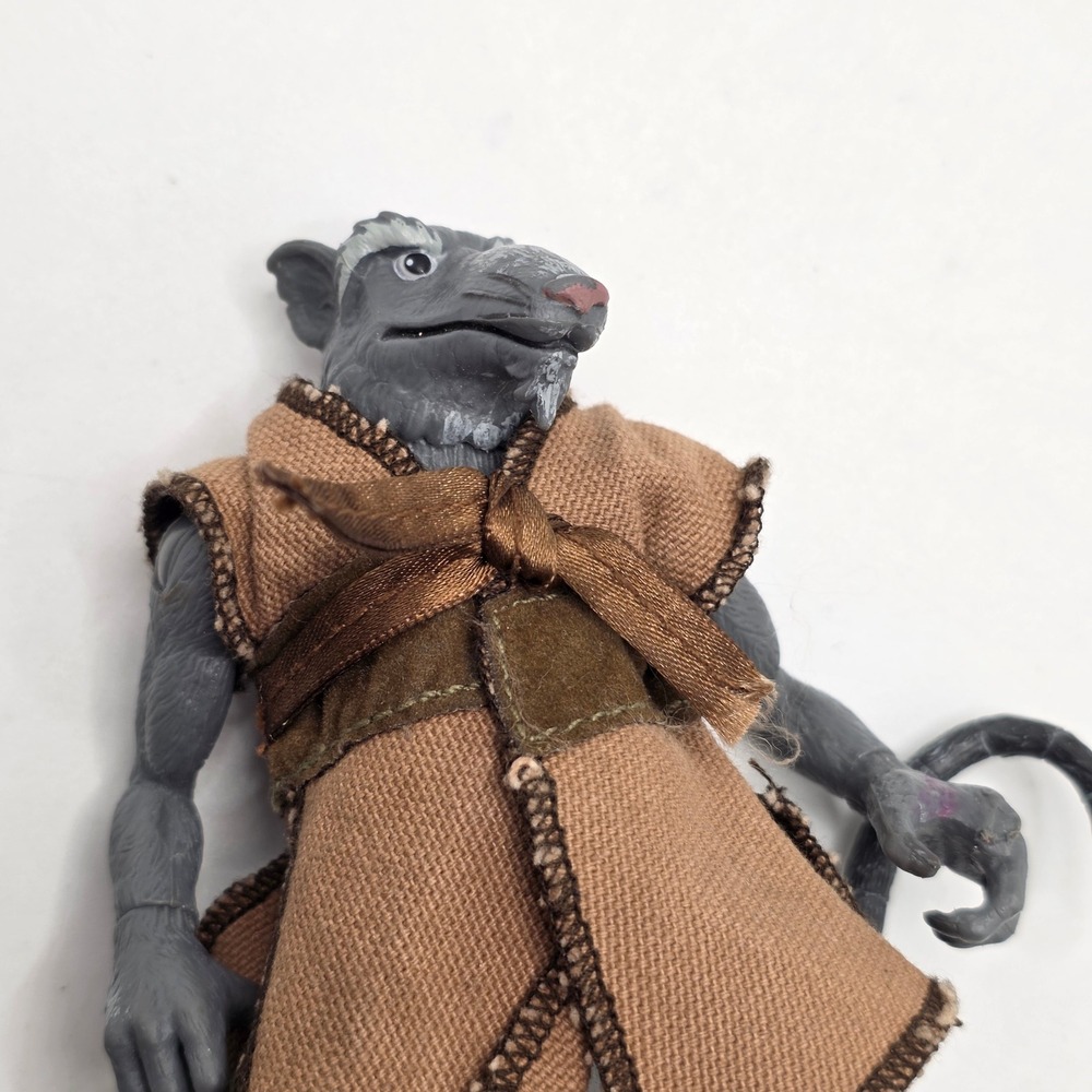 Playmates Master Splinter TMNT 2002 Kids Grey Brown Fabric Robe Ninja Toy Figure - Picture 6 of 8